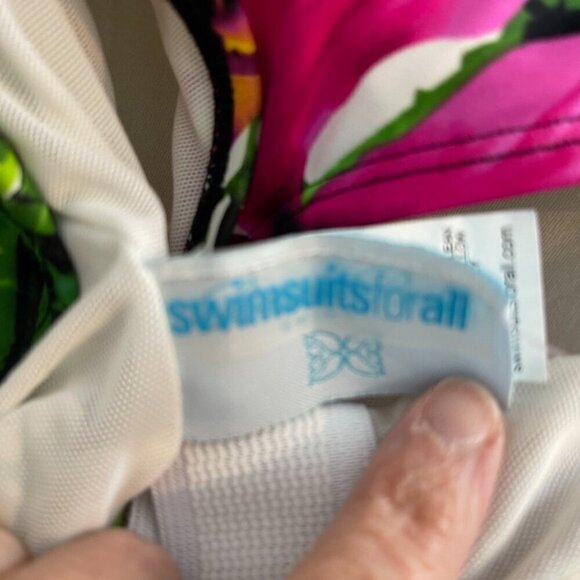 Swimsuits for All Tropical Bathing Suit Top size 24 - Picture 4 of 5